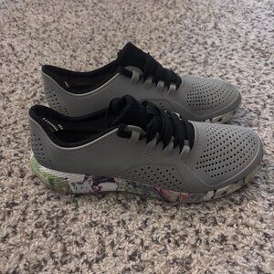 Crocs LiteRide Camo Gray Pacer Sneakers Marbled men's Size 9